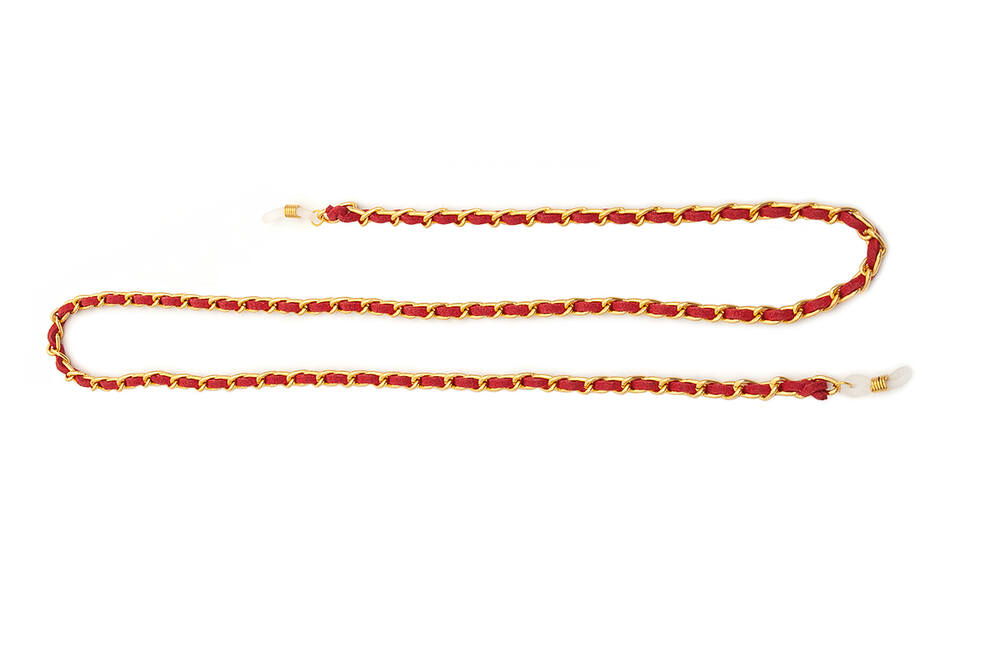 056301 - Bolzano - řetízek zlato-červený, top kvalita  3 ks