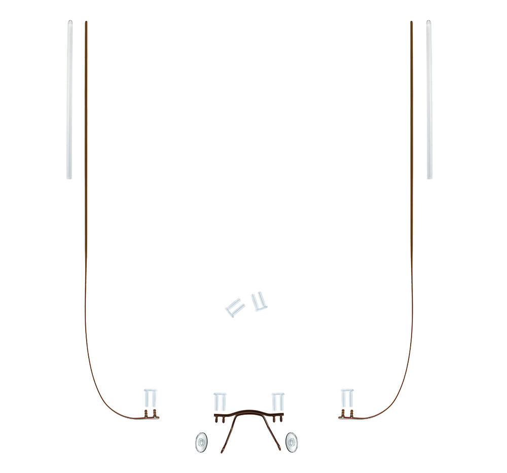 105905 - kompletní stavebnice brýlí - stranice Monoblock, barva hnědá