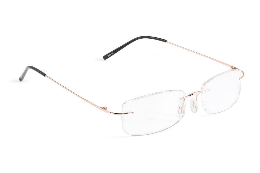 106305 - kompletní stavebnice brýlí - beta titan, stranice s panty, barva zlatá