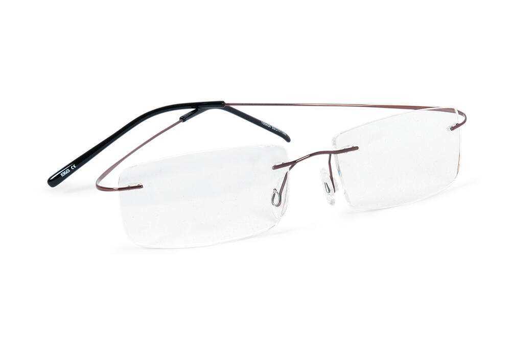 106404 - kompletní stavebnice brýlí - beta titan, stranice Monoblock, barva hnědá