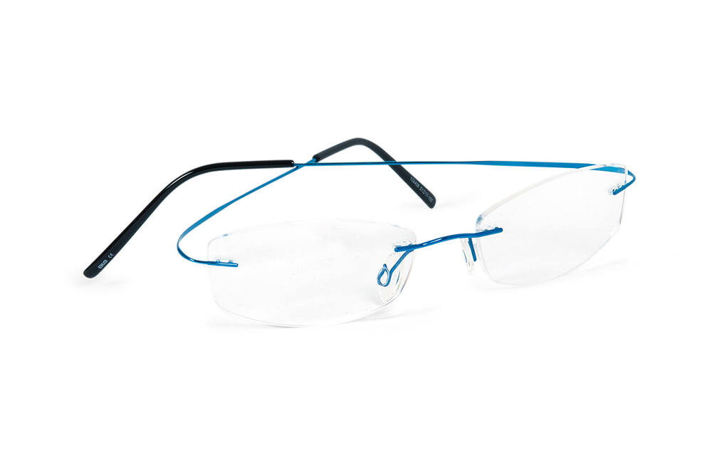 106406 - kompletní stavebnice brýlí - beta titan, stranice Monoblock, barva modrá