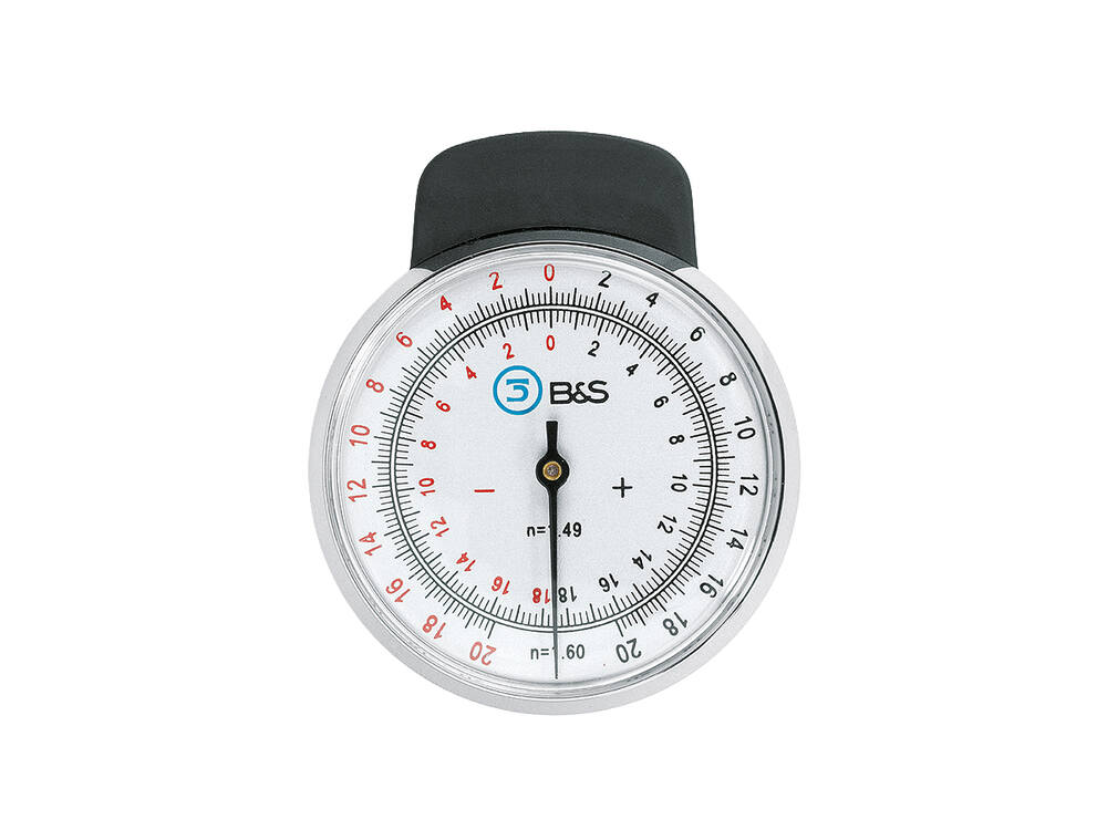 231520 - sférometr  +/-20 dpt.  index 1,49 a 1,60