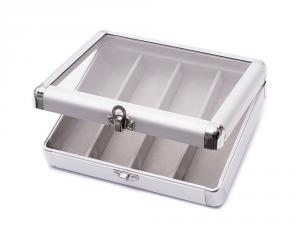 014300 - hliníkový prezentační kufřík na obruby, pro 4 obruby