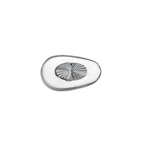 025512 - sedýlka - šroubek  PVC, stříbrná vložka 12 mm  20 ks