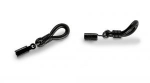 055803 - náhradní koncovky na řetízky a šňůrky, černé  20 ks