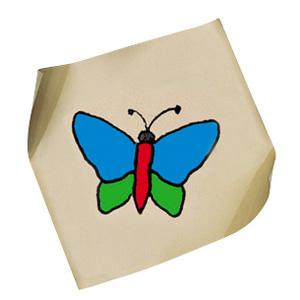 065925 - Bangerterova okluzní folie, plná okluze, motiv motýl, rozměr 60 x 60 mm