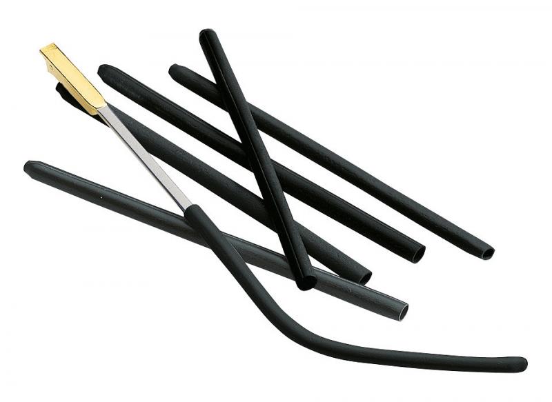 073401 - smršťovací koncovky 80 / 3,0 / 1,5 mm, černé  20 ks