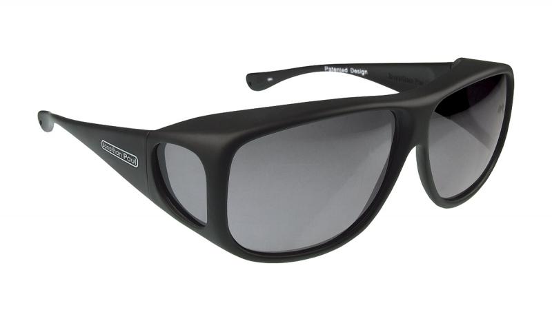 AV001 - Jonathan Paul - sluneční brýle přes brýle, Aviator Matte Black, Grey