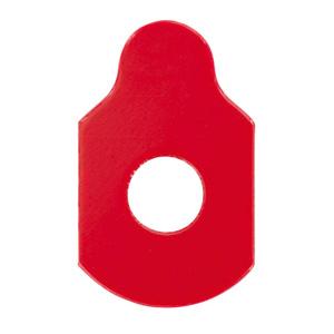 250718 - OptiSafe - samolepky k broušení čoček s hydrofobní úpravou 18 mm, červené, 500 ks