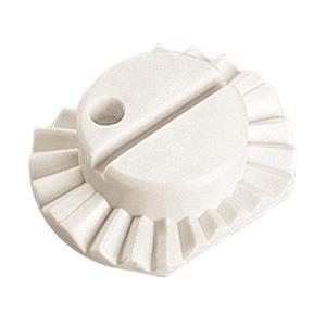 blok WECO malý bílý, plochá křivka, 25x20 mm  1 ks