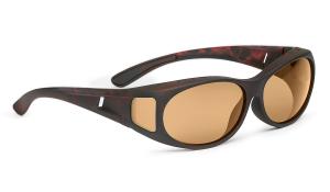 896701 - sluneční brýle přes brýle, vel. 63x40 mm, havanna
