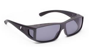 897000 - sluneční brýle přes brýle, vel. 64x41 mm, grafitové matné, hranatý tvar