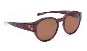 897201 - sluneční brýle přes brýle, vel. 53x49 mm, havanna, kulatý tvar