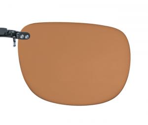 932630 - polarizační klip 62 x 52 mm, hnědý, pro kovové obruby  1 ks