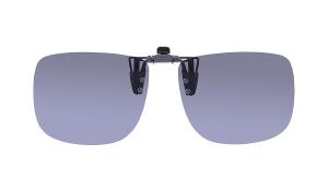 933226 - odklopný polarizační klip - kovové provedení, 54 x 43 mm, šedý 70-75%, vnitřní strana s AR