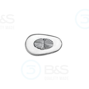  1080755 - sedýlka - šroubek  PVC, stříbrná vložka 12 mm  20 ks