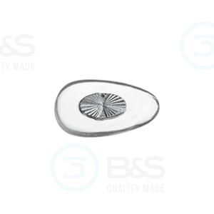  1080757 - sedýlka - šroubek  PVC, stříbrná vložka 15 mm  20 ks