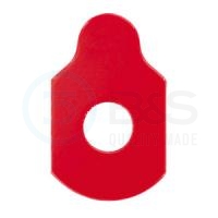  OptiSafe - samolepky k broušení čoček s hydrofobní úpravou 18 mm, červené, 500 ks