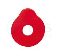 1202933 - OptiSafe - samolepky k broušení čoček s hydrofobní úpravou 22 mm, červené, 500 ks