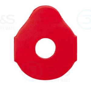  1202935 - OptiSafe - samolepky k broušení čoček s hydrofobní úpravou 24 mm, červené, 500 ks