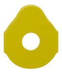  1202944 - OptiSafe - samolepky k broušení čoček se superhydrofobními úpravami 24 mm, Hydro pads žlut