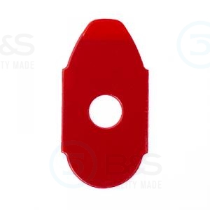  1202949 - samolepky k broušení čoček s hydrofobní úpravou Nidek 31 x 17 mm, červené, 1000 ks
