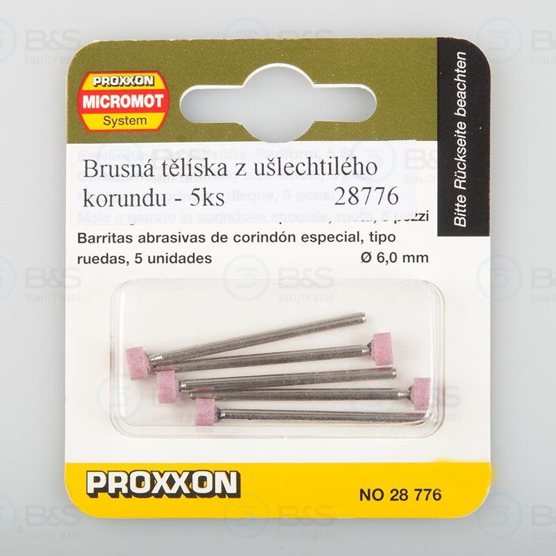 Proxxon - stopkov brousky korundov - kotou 6,0 mm  4 ks