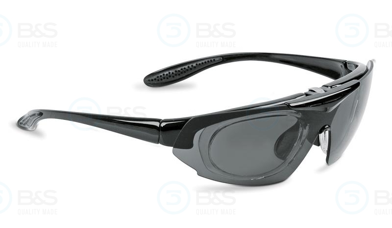  Leader Spirit sportovní brýle s předsádkou a výměnným zorníkem, černé