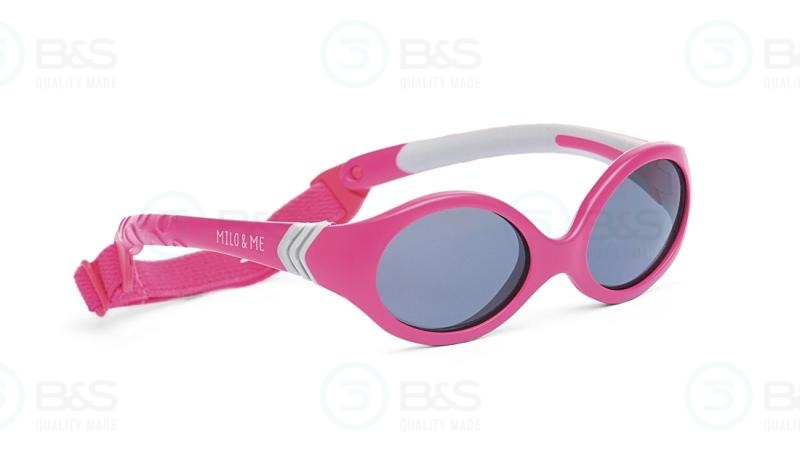  MILO & ME Sun - Conny, dětské sluneční brýle, vel. 38-14 mm, neonově růžové