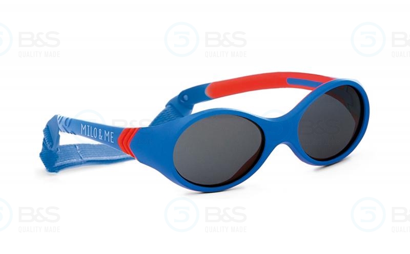  MILO & ME Sun - Nicky, dětské sluneční brýle, vel. 42-15 mm, modré / červené