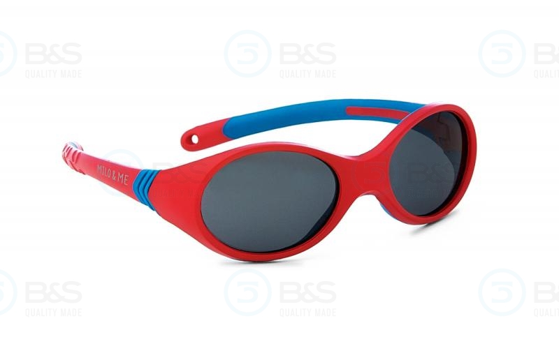 MILO & ME Sun - Nicky, dětské sluneční brýle, vel. 44-16 mm, červené / modré