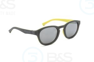 MILO & ME Sun - Chris, dětské sluneční brýle polarizační, zrcadlové, vel. 44-19 mm, barva šedá / žlu