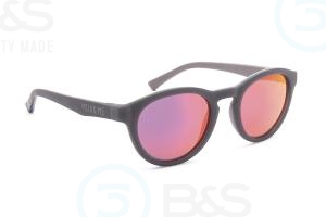  MILO & ME Sun - Chris, dětské sluneční brýle polarizační, zrcadlové, vel. 46-20 mm, barva šedá / svě