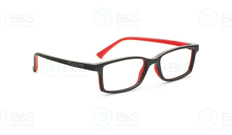  MILO & ME 1 - Harper, dětské brýle vel. 47-15 mm, barva černá / červená