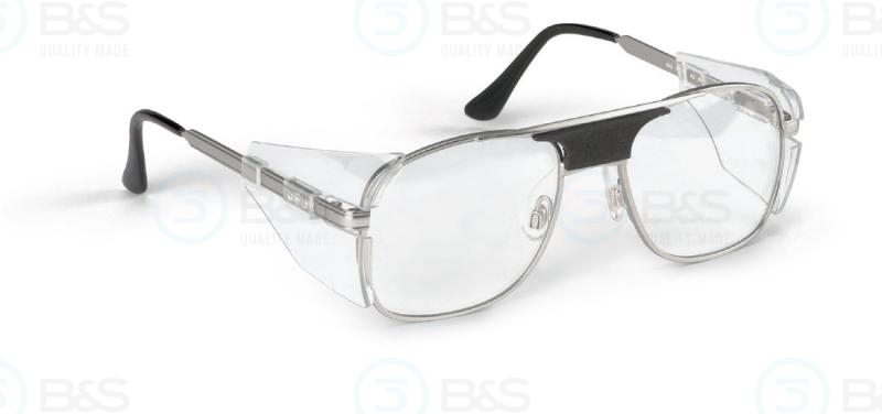  kovové ochranné brýle k zabroušení korekce, stříbrné, vel. 54/18 mm