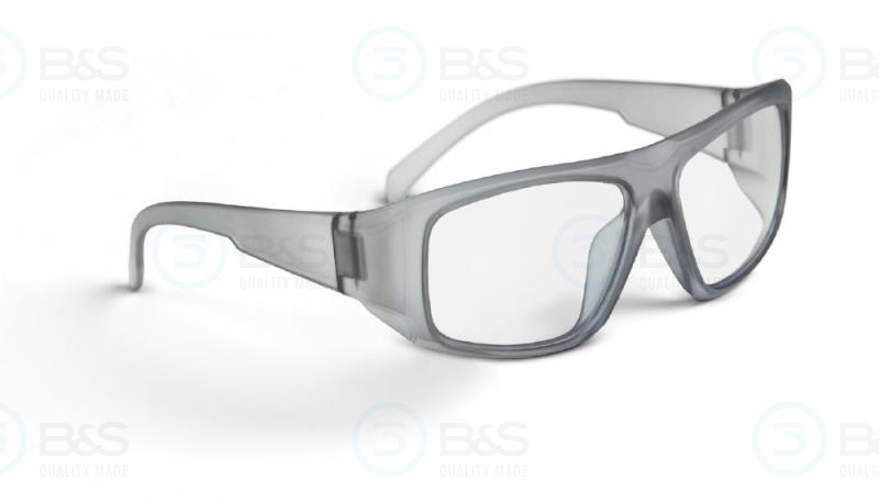  plastové ochranné brýle, šedé matné, vel. 60/15 mm