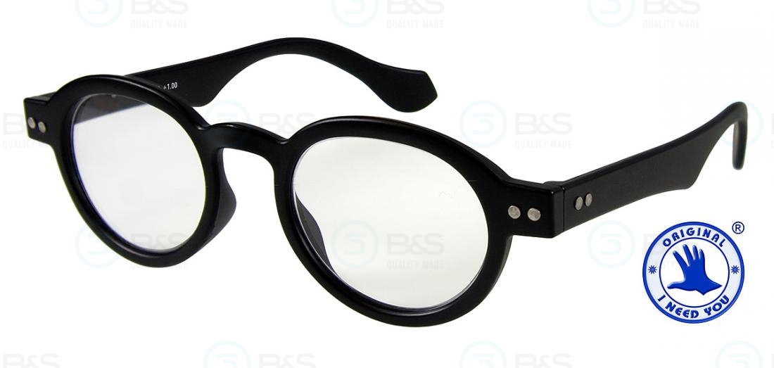  Čtecí brýle - DOKTOR, plastové, panto, černé