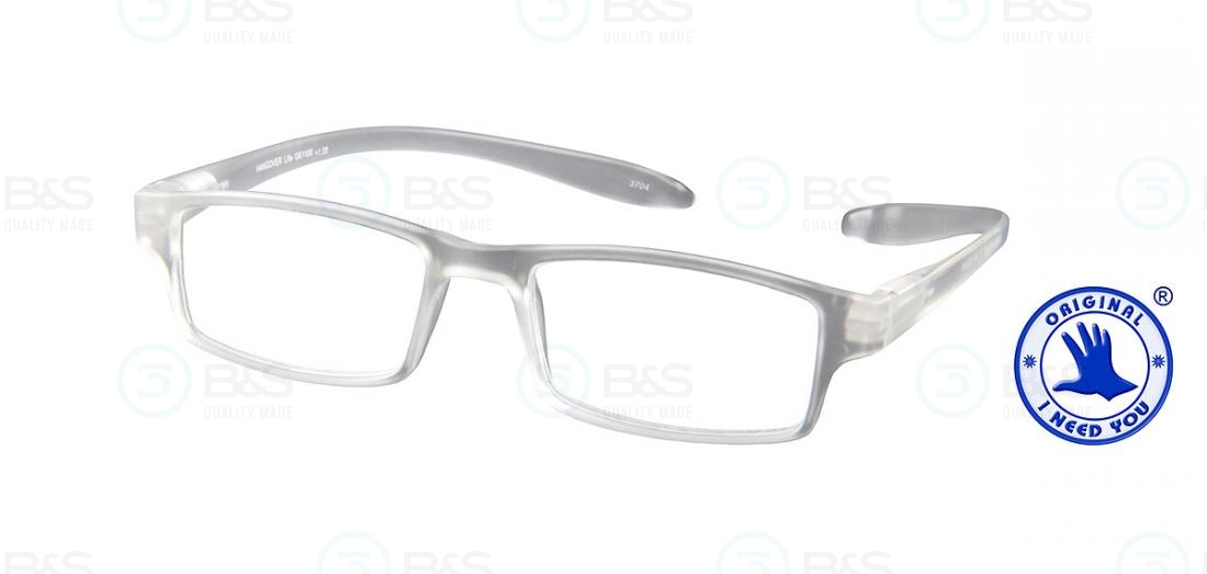  Čtecí brýle - HANGOVER Life, plastové s dlouhými stranicemi, transparentní čiré