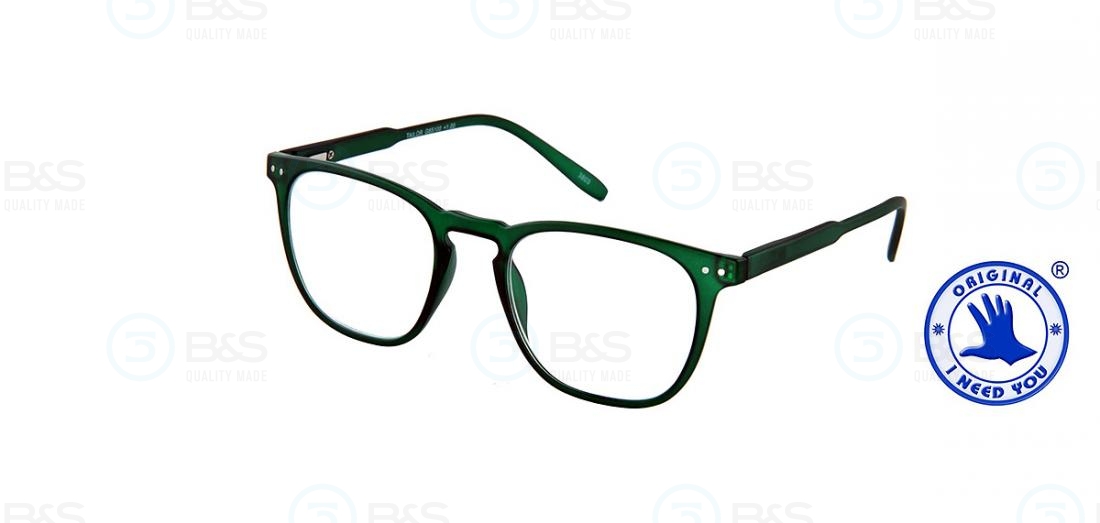  Čtecí brýle - TAILOR, plastové s flexem, tm.zelené