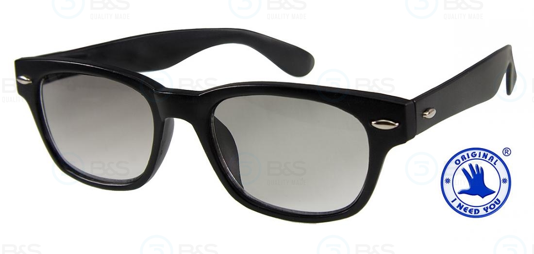  Čtecí brýle - WOODY SUN, plastové, sluneční, retro, černé